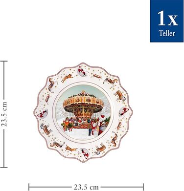 Тарілка 23,5 x 23,5 x 3 см порцеляна преміум-класу Annual Christmas Edition Villeroy & Boch