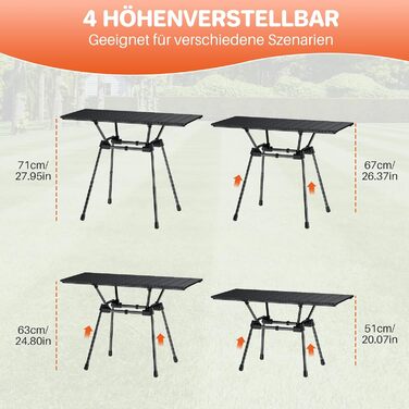 Складной кемпинговый стол 89 x 40 см FUNYKICH