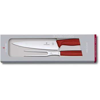 Кухонный гарнитур Victorinox SwissClassic Carving Set нож + вилка от червей. с ручкой в подарочной упаковке.