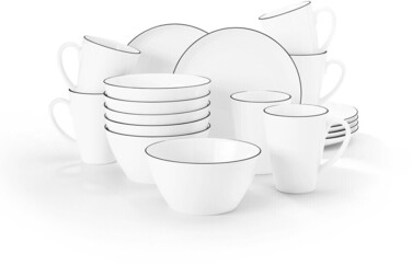 Набор посуды для завтрака из 18 предметов Black Line Lido Seltmann Weiden