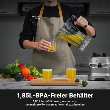 Професійний блендер 1,85 л 1800 Вт AMZCHEF