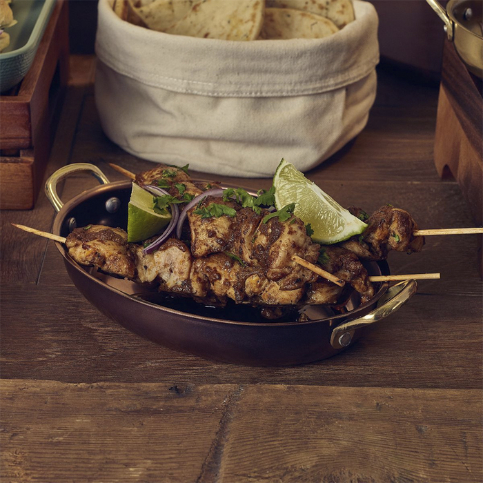 Сковорода для подачі 24.5*17.5 см, 1000 мл, овальна, металева, Copper Vintage Steel, GenWare