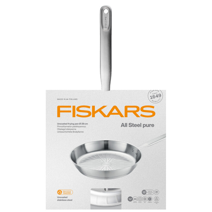 Сковорода Fiskars All Steel Pure матова 28 см (1065628)