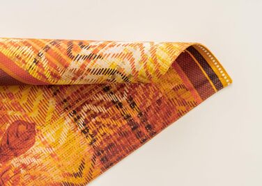 Бавовняні килимки для серветок, набір з 4 шт. , декоративні килимки для серветок, пасхальні килимки, що миються, для свят, вечерь, весни, літа (33 см x 48 см) (11 - тартан на День подяки), 39Hermine 100