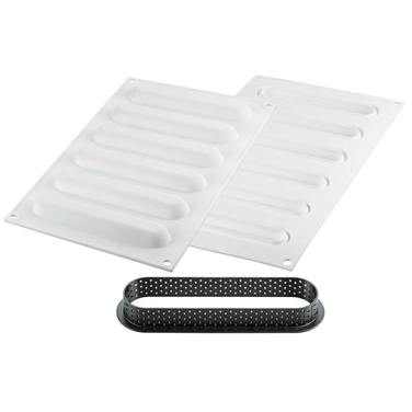 KIT TARTE RING OBLONG 146x34 MM Форма из резины