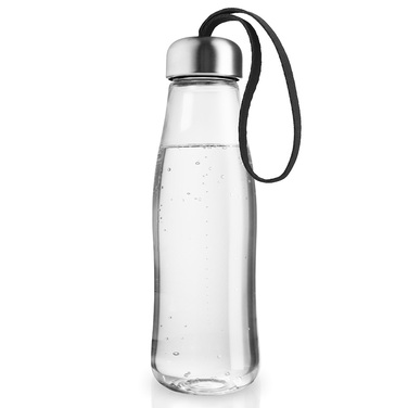 Бутылка стеклянная 0,5 л, прозрачная/черная Eva Solo