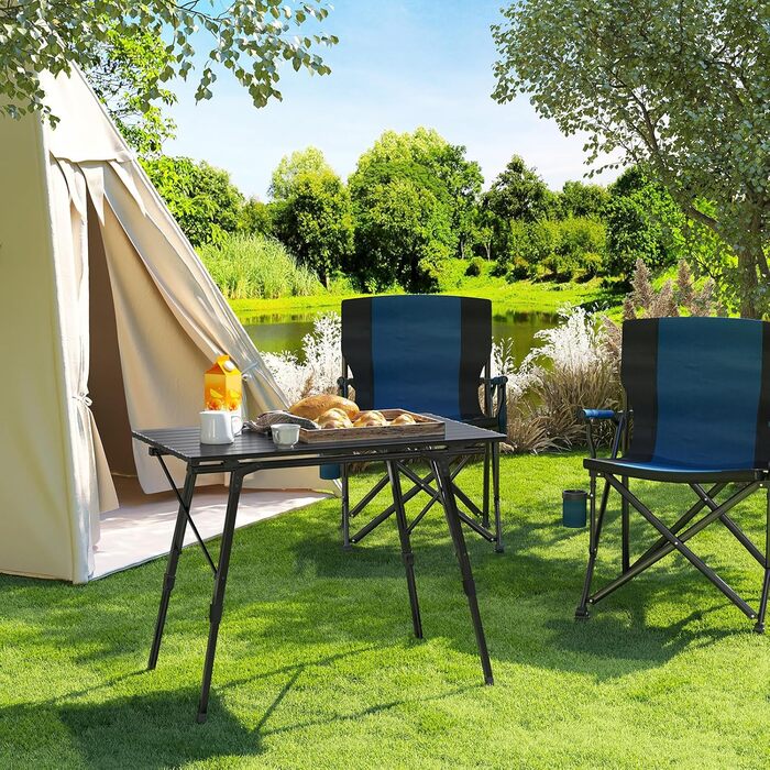 Складний алюмінієвий стіл для кемпінгу WOLTU