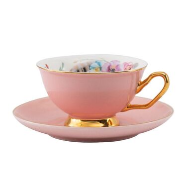 Порцеляна кавова чашка з блюдцем 200 мл XYUERU