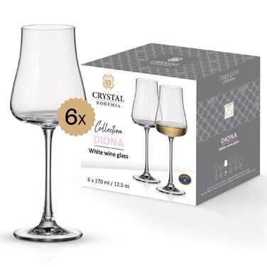 Набір келихів для білого вина 6 шт 370 мл BOHEMIA CZECH REPUBLIC