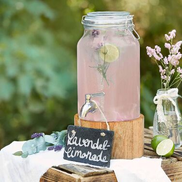 Диспенсер для напитков с краном и подставкой 3,8л Springlane Kitchen