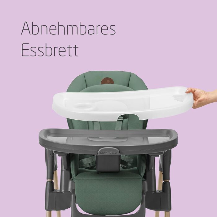 Дитячий стільчик для годування від 0 до 14 зелений Minla Maxi-Cosi