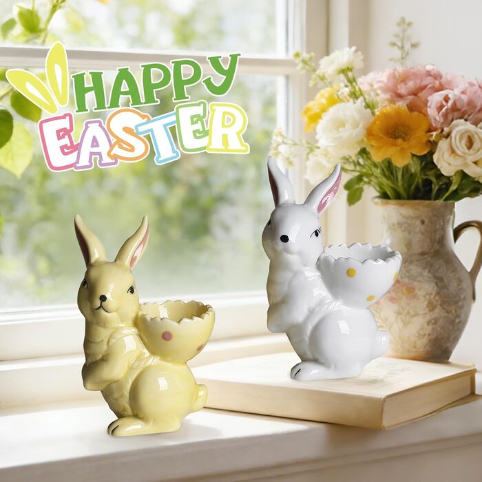 Набір із 2 порцелянових стаканчиків для яєць на Великдень Yarteim