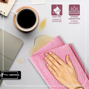 Набор из 10 кухонных полотенец из хлопка LEFUNDA