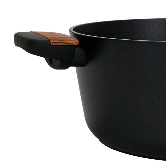 Каструля Fissman FEORELLA 24x11,5 см 4,43 л зі скляною кришкою алюміній з антипригарним покриттям (14514)