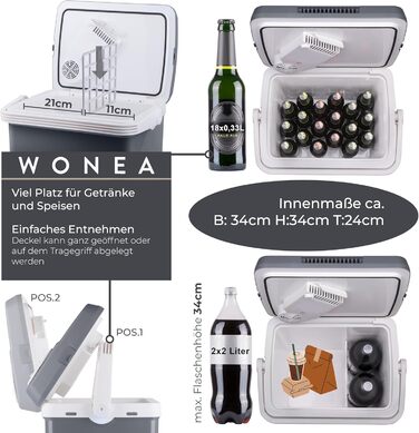 Електричний автохолодильник 32 л 8 Вт WONEA