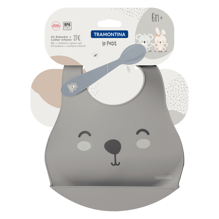 Дитячий набір Tramontina Baby Le Petit gray, 2 предмети (6710904)
