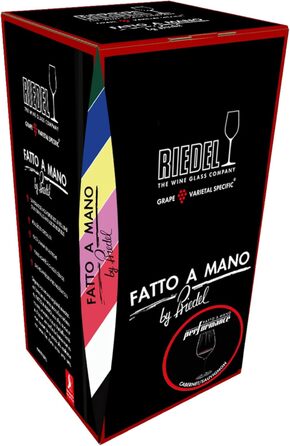 Келих для червоного вина Каберне Совіньйон 834 мл, чорна ніжка Performance Fatto a Mano Riedel