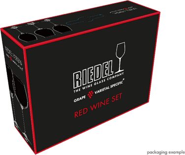 Набір келихів Riedel Veritas, кришталь, прозорий, 9.5 x 9.5 x 27.5 см, 3 шт. (1 упаковка)