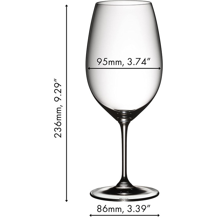 Набір фужерів Shiraz / Syrah 650 мл, 2 шт, кришталь, Vinum, Riedel