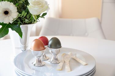 Набір з 2 посріблених підставок для яєць 5 см Classo EDZARD