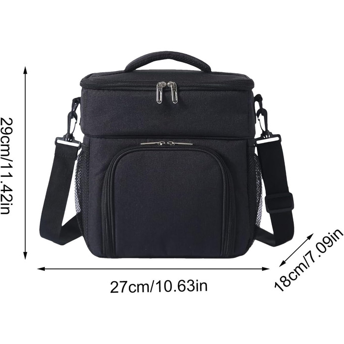 Термосумка 14 л чорная Generisch