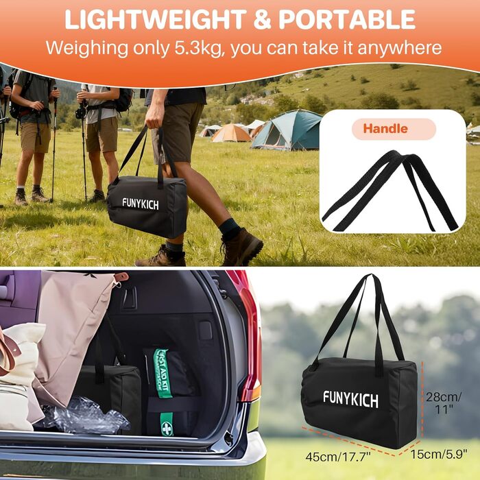 Складной кемпинговый стол 67 x 58 x 44/70 см FUNYKICH