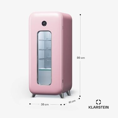 Винний холодильник до 15 пляшок рожевий Klarstein