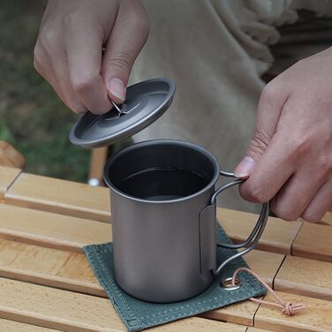 Туристична чашка з титану 300 мл DAZZLEEX