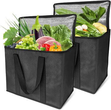 Термосумки 2 шт 28 л черные yongzhenlite