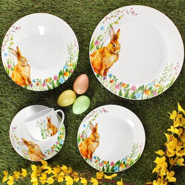 Набір посуду 30 предметів на 6 осіб до Великодня MamboCat