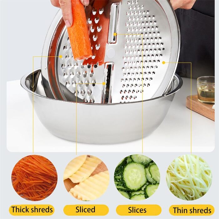 Мультифункціональна миска з нержавіючої сталі 3-в-1 HADAVAKA