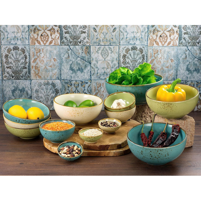 Серія Набір посуду з 4 предметів, Зернова миска, Покебоул з кераміки (Nature Collection, Buddhabowl), 23432