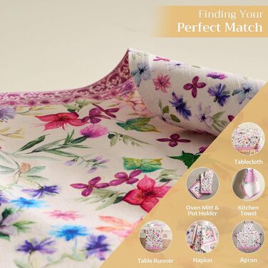 Бавовняні килимки для серветок, набір з 4 шт. , декоративні килимки для серветок, пасхальні килимки, що миються, для свят, вечерь, весни, літа (33 см x 48 см) (053 - Шардон), 39Hermine 100