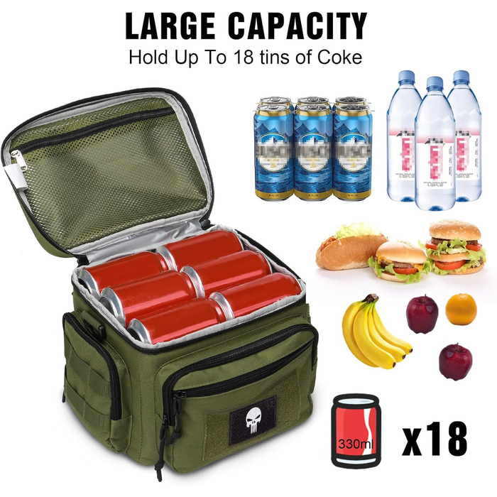 Термосумка 12,3 л зелена Bunnychic