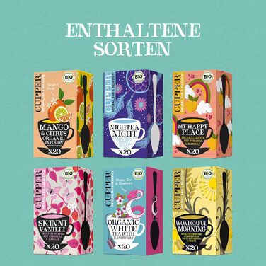 Подарунковий набір чаю Day to Night Selection, 78 пакетиків 6 різних сортів Cupper