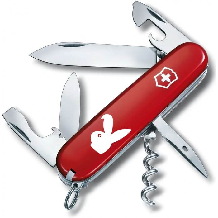 Ніж Victorinox Spartan Zodiac 91мм/12функ/черв /Бойовий Кролик біл.