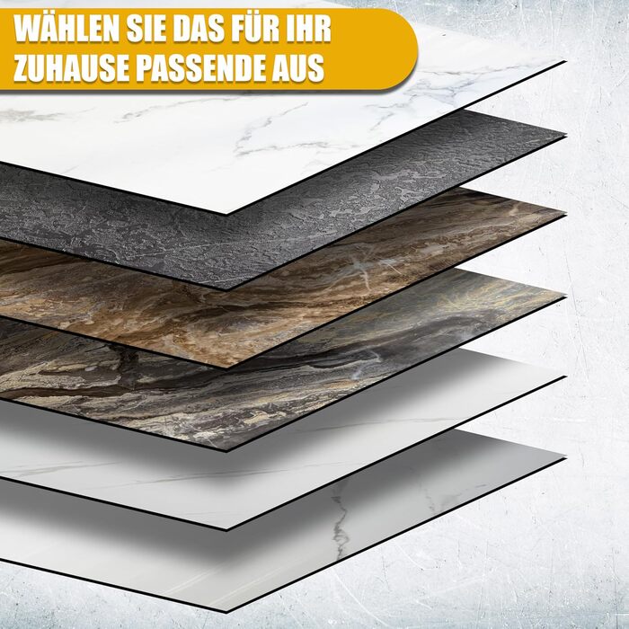 Стінові панелі AS Country Stone під мармур 60x120 см ПВХ-облицювання стіни з пластикових панелей для кухні, ванної кімнати тощо Панель кухонного фартуха (4 шт., Arebesceto Grigio)