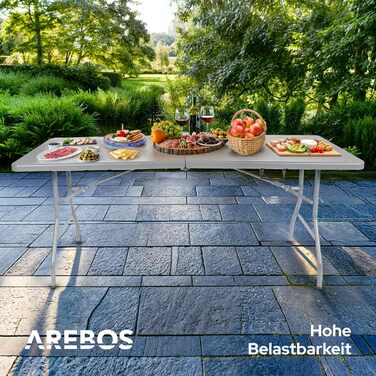 Складной фуршетный стол 182 x 74 x 74 см Arebos