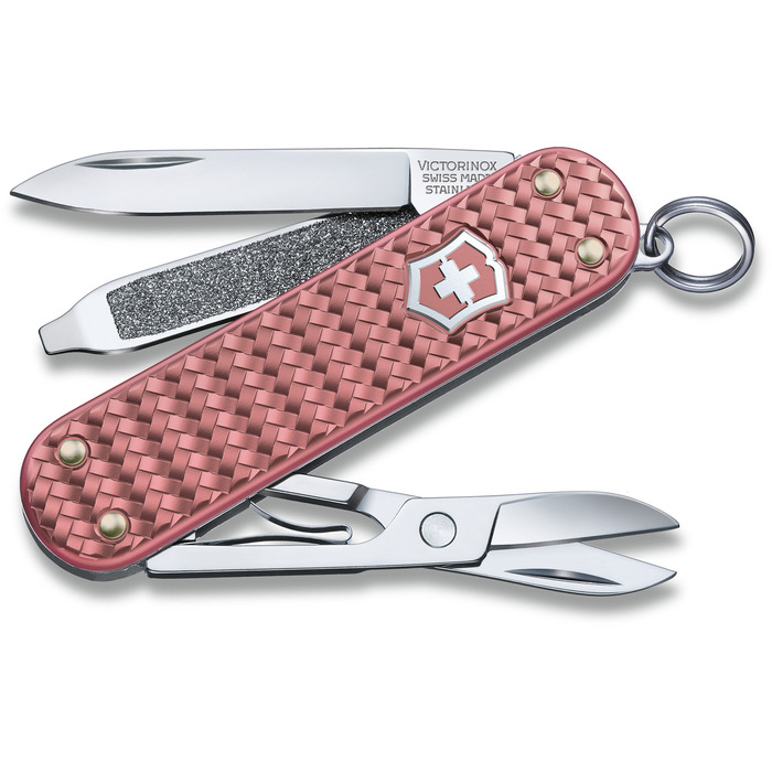 Ніж швейцарський 5 функцій, 58 мм Victorinox Classic SD Precious Alox Gentle Rose