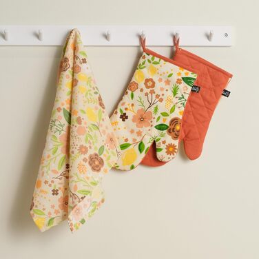 Рукавички для духовки 19 x 30 см, набір 2 предмети, Казкові квіти ESSEX