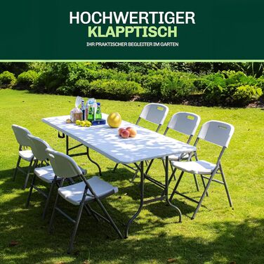 Складаний кемпінговий стіл 180x74x74 см Blumixx