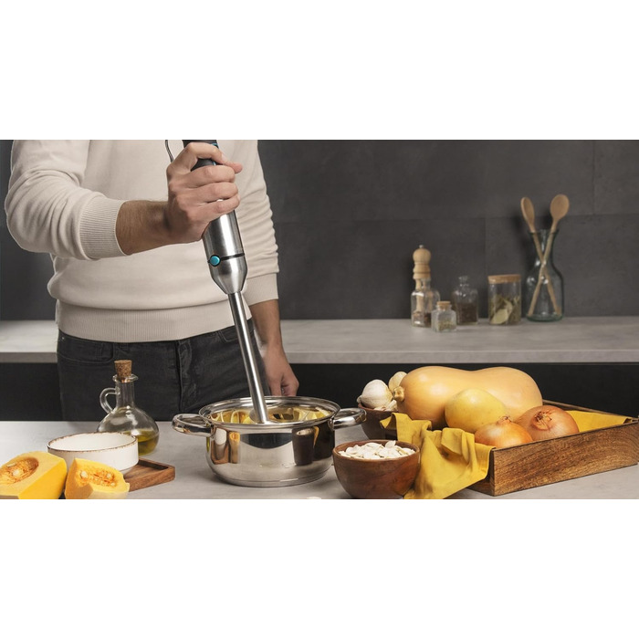 Ручний блендер 1500 Вт Power TitanBlack 1500 XL з аксесуарами, набір 7 предметів TotalMix Cecotec