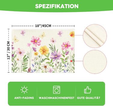 Весняні килимки набір з 6 шт 30 х 45 см Artoid Mode