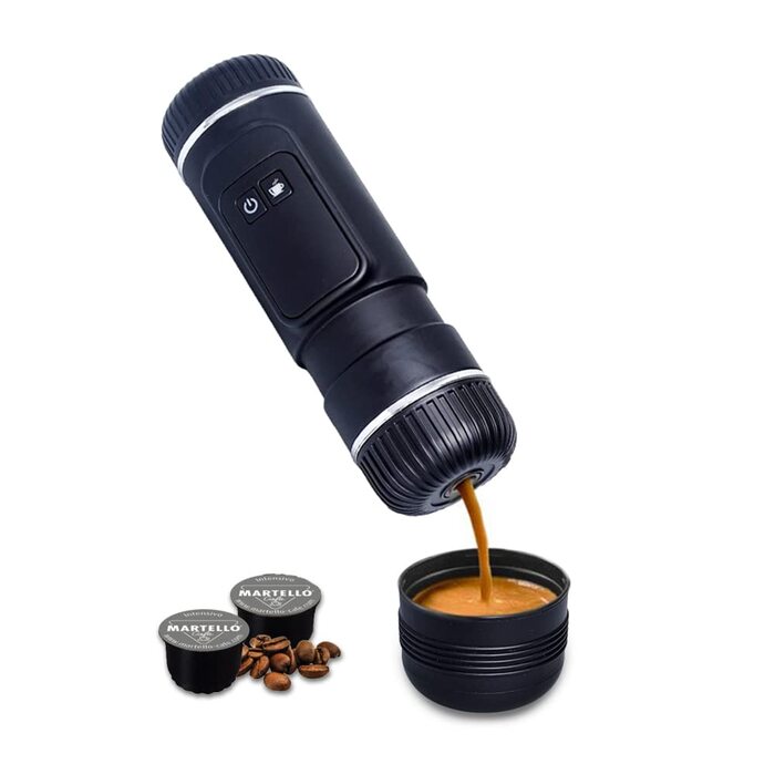 Портативная капсульная кофеварка 80 мл, черная Cafe Mobile Martello