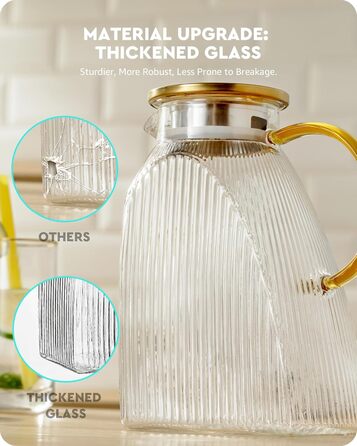 Стеклянный кувшин с крышкой 1,8 л Baffect