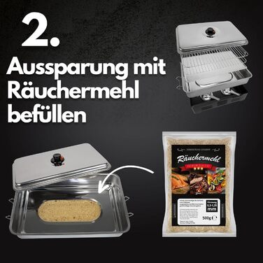 Набор настольных коптильней из нержавеющей стали с аксессуарами Deluxe Eversmoke