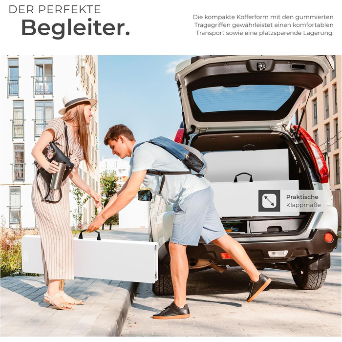 Комплект садовой мебели из 3 предметов белый tectake